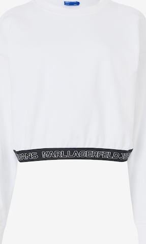 KARL LAGERFELD JEANSSweater majica - bijela boja: prednji dio