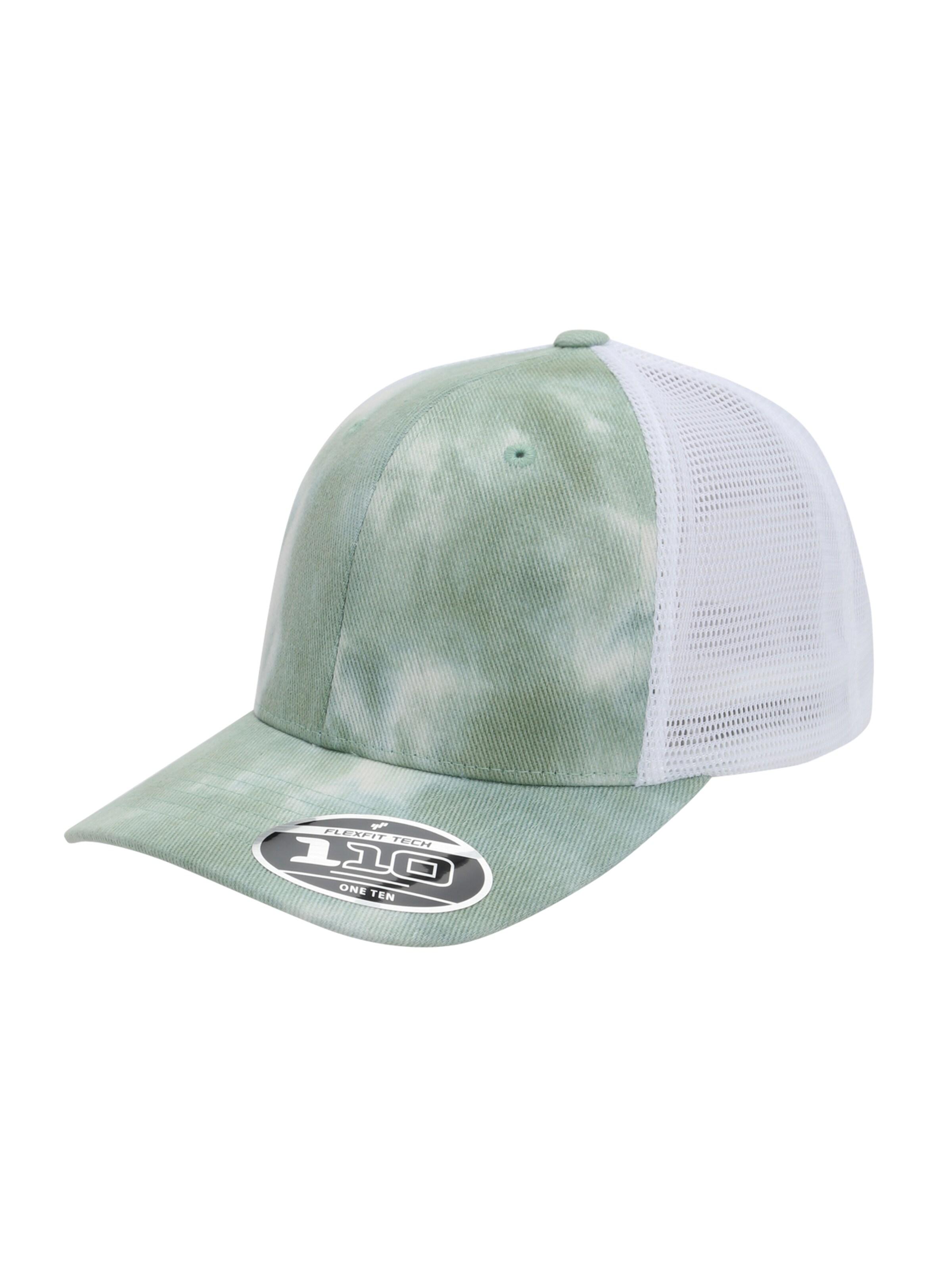 Cappello da baseball '110' di Flexfit in verde: frontale