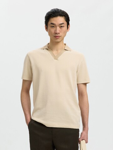 Maglietta di SELECTED in beige: frontale