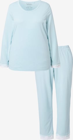 Pyjama Ulla Popken en bleu : devant