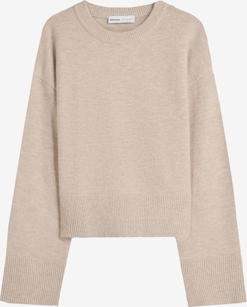 Bershka Пуловер в бежово: отпред