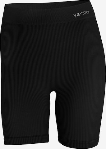 Skinny Leggings 'Ribbed Collection' Yenita en noir : devant