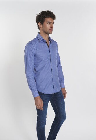 DENIM CULTURE Regular Fit Hemd 'ALEXANDER' in Blau