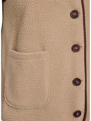 Zizzi Vest 'MTEA' in Beige