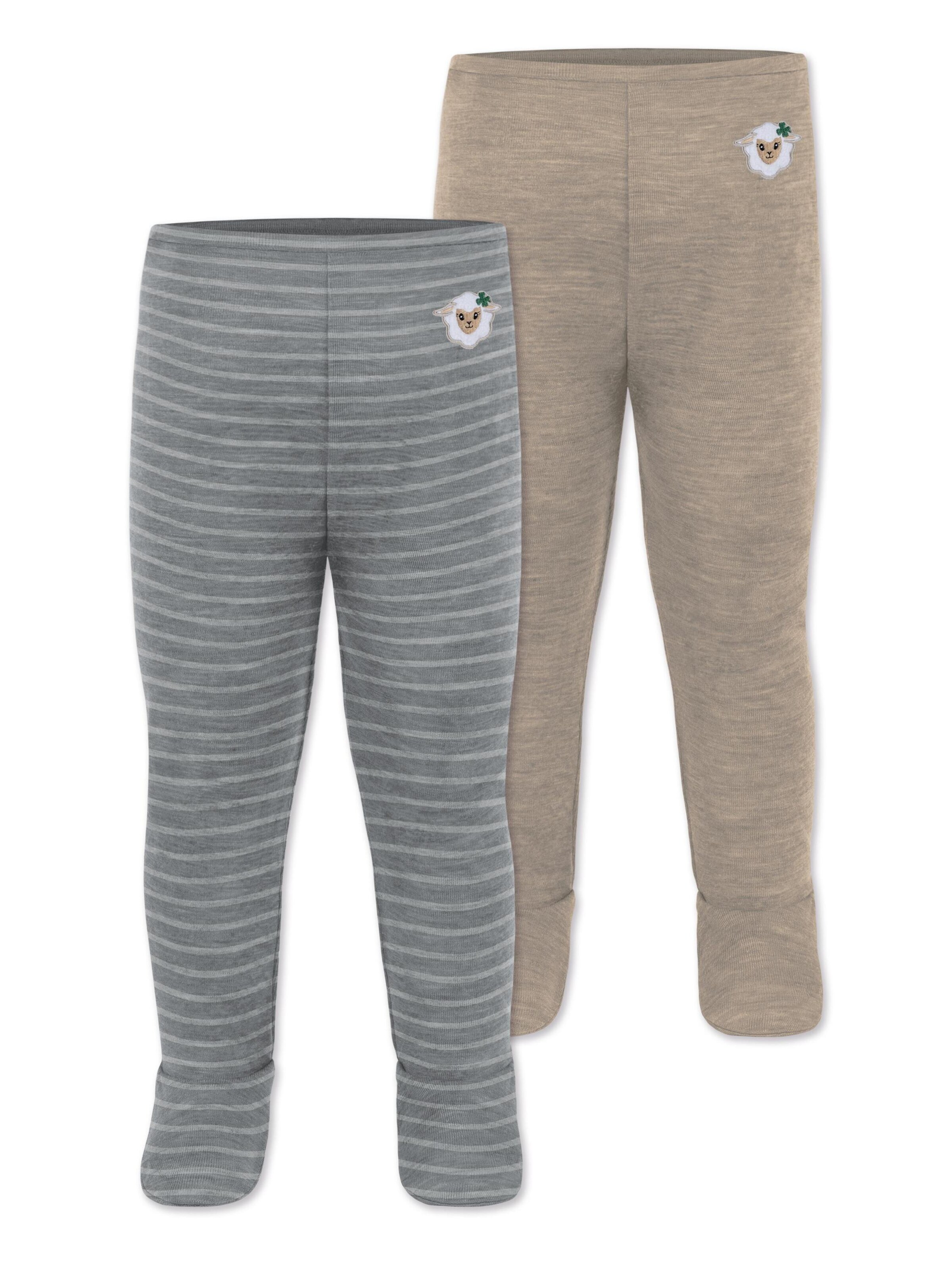 Pantalon normani en beige : devant