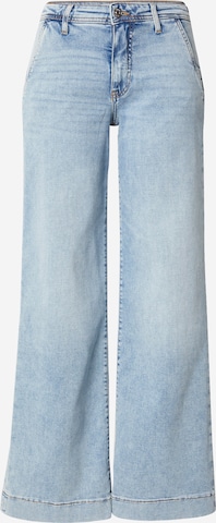 mėlyna GUESS Plačios klešnės Džinsai 'ZOYA': priekis