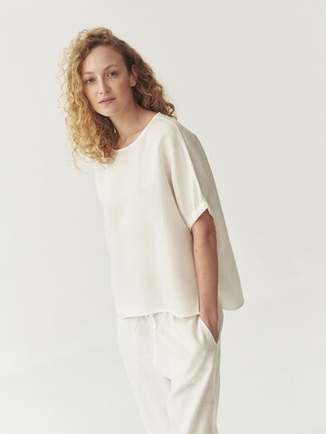 TATUUM - Loosefit Pantalón 'Canela' en blanco