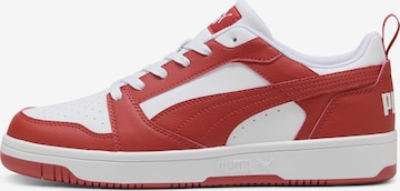 Baskets basses 'Rebound V6' PUMA en rouge : devant