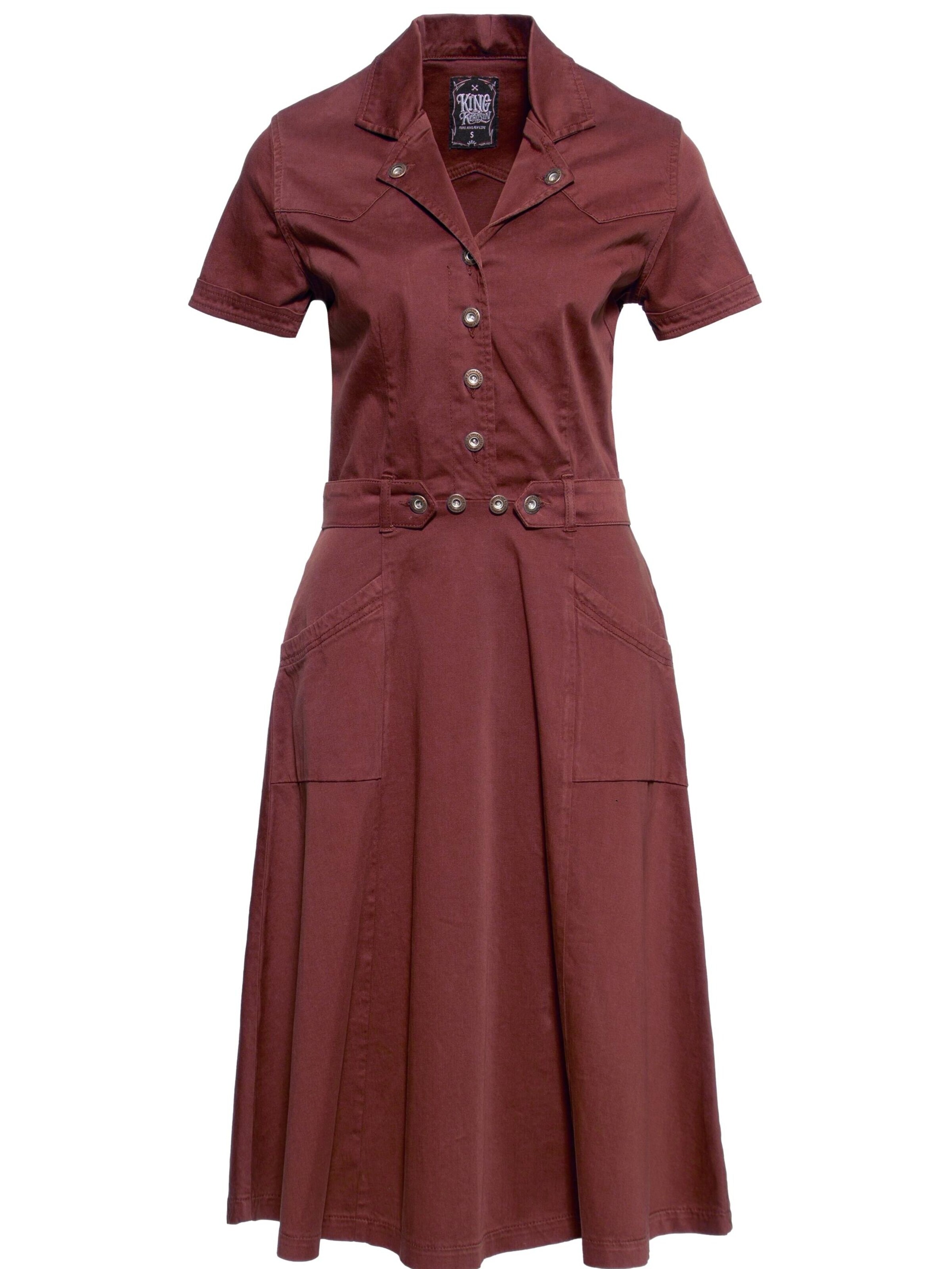 Queen Kerosin Dress in Red: front