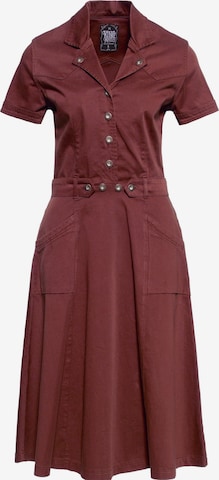 Queen Kerosin Dress in Red: front
