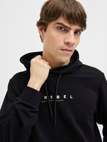JJ Rebel Sweatshirt 'JREBROCKY' i svart
