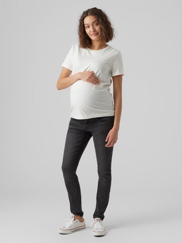 Vero Moda Maternity Slimfit Jeans 'LARA' in Grau