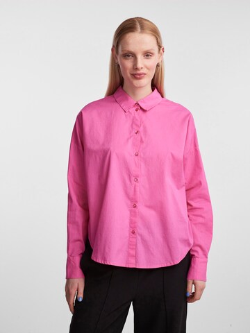 PIECES Bluse 'TANNE' i pink: forside