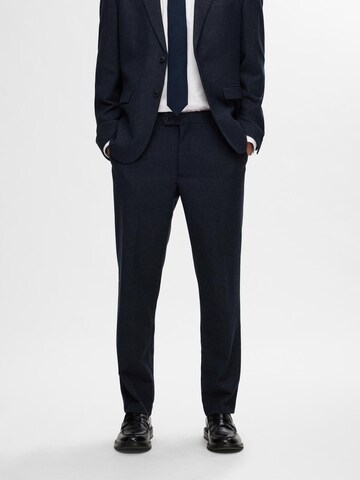 SELECTED HOMME - Slimfit Pantalón de pinzas 'SLHReed' en azul