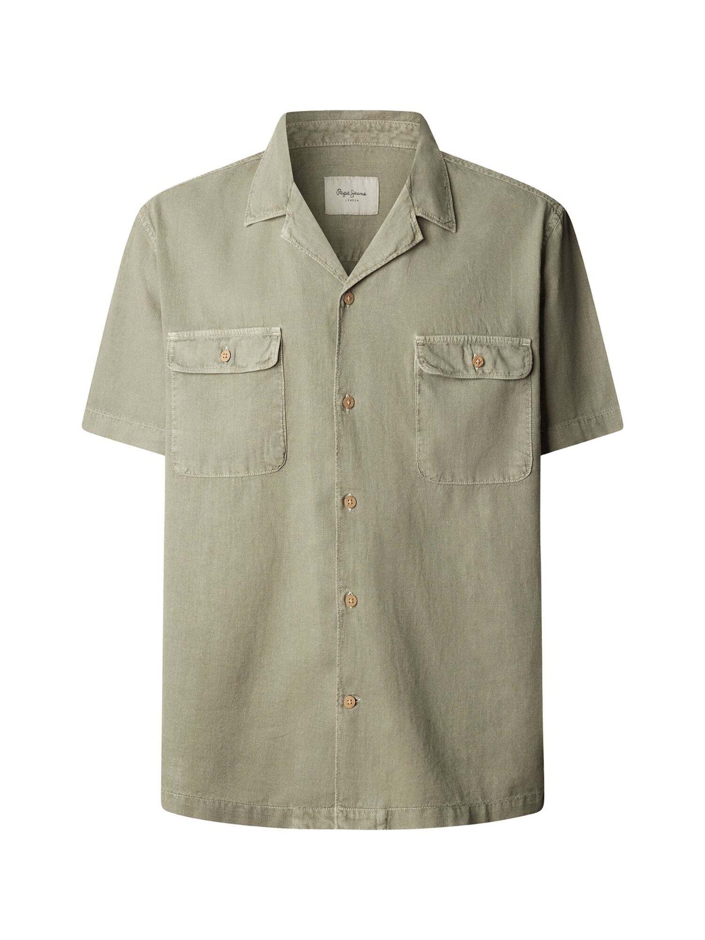 Camicia 'Paulo' di Pepe Jeans in verde: frontale