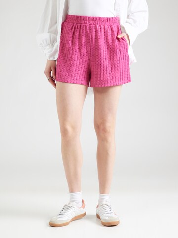 VILA Regular Trousers 'VIMinera' in Pink: front