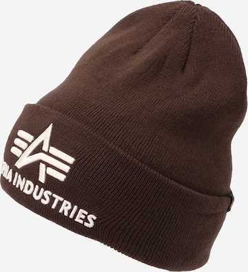 ALPHA INDUSTRIES Czapka w kolorze brązowy: przód