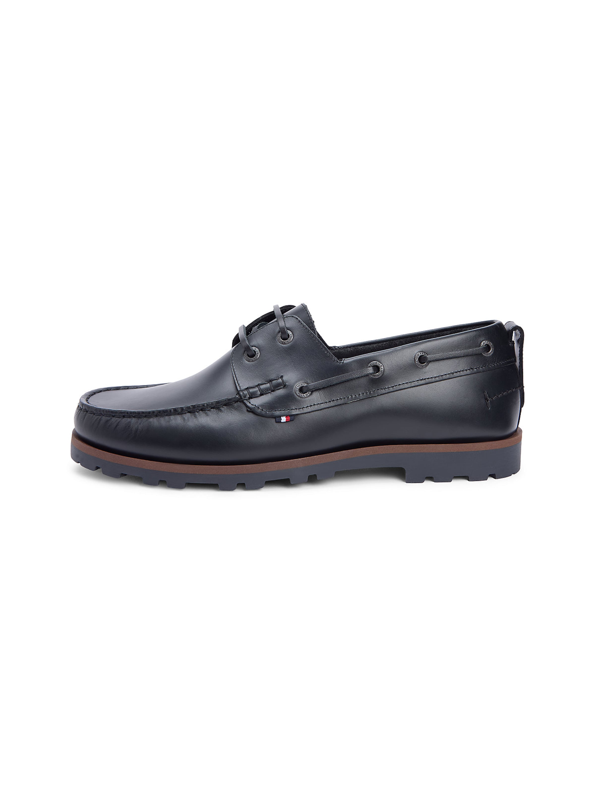 TOMMY HILFIGER Mocassins in Zwart: voorkant