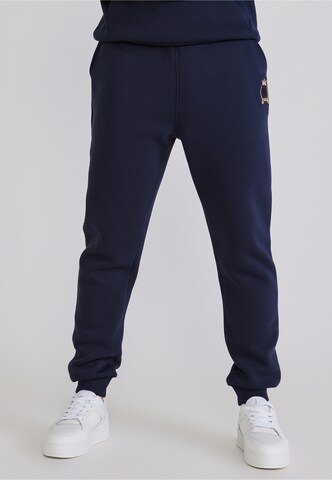 SikSilk Tapered Broek 'Essentials' in Blauw: voorkant