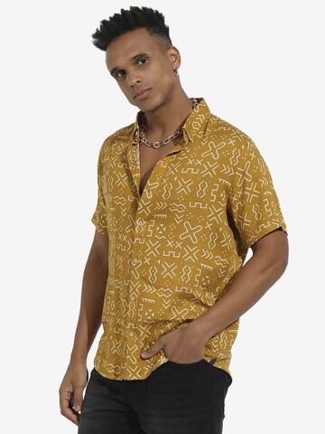 Comfort fit Camicia ' Everett ' di Campus Sutra in giallo