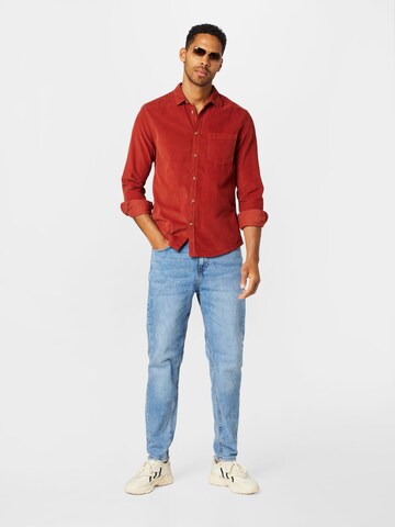 Cotton On Comfort Fit Hemd 'CAMDEN' in Rot