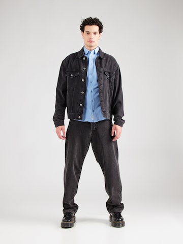 Casual Friday - Ajuste estrecho Camisa 'CF Arthur' en azul