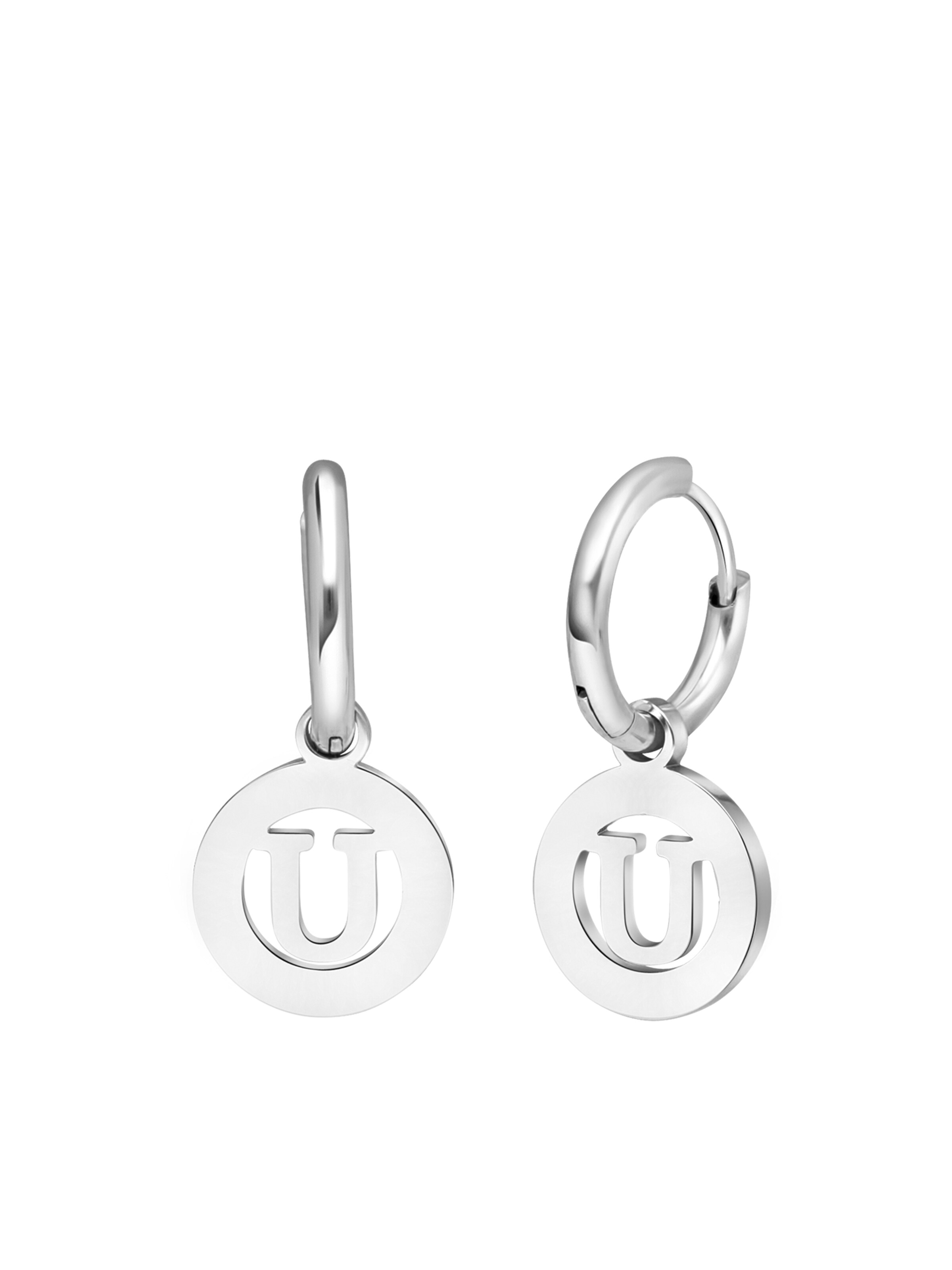 Lucardi Oorbellen in Zilver: voorkant