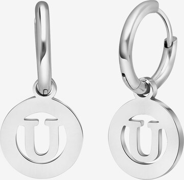 Lucardi Earrings in Silver: front