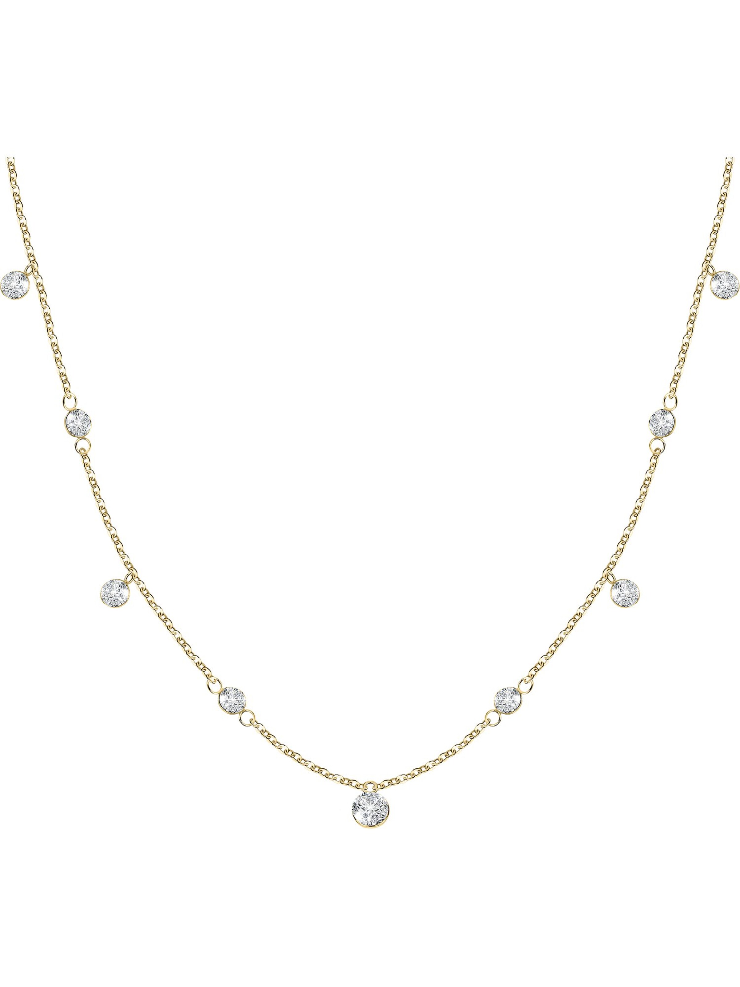 FAVS Necklace in Gold: front