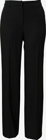 Pantalon à plis NA-KD en noir : devant