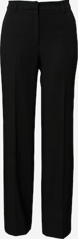 Bootcut Pantalon à plis NA-KD en noir : devant