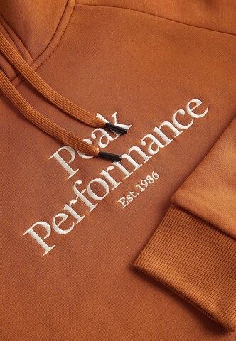 PEAK PERFORMANCE Sweatshirt in Bronze