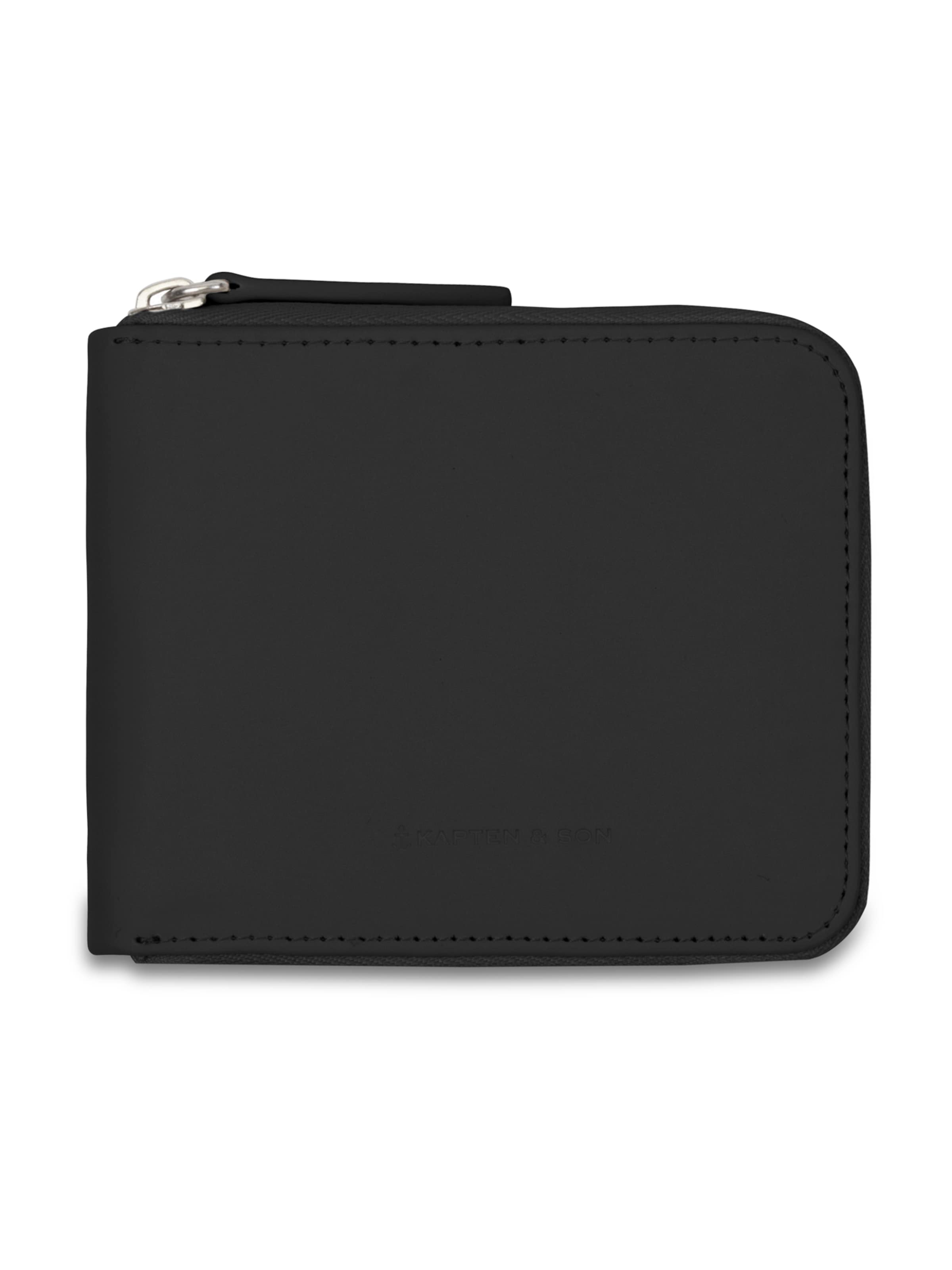 Kapten & Son Rahakott 'Camden All Black', värv must: eest vaates