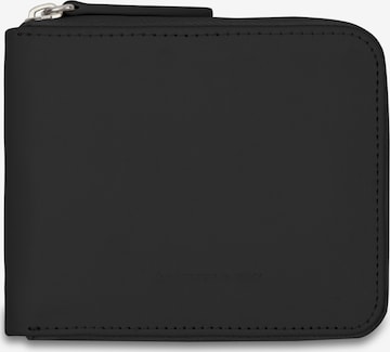 Portofel 'Camden All Black' de la Kapten & Son pe negru: față