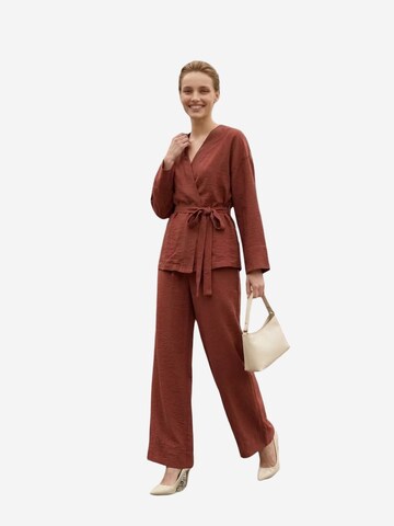 My fashion - Calças de fato em vermelho
