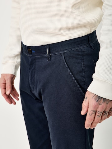 REDPOINT Slimfit Chinohose in Blau