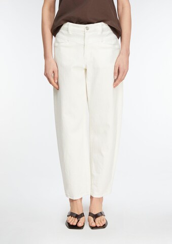 COMMA Barrel Jeans in Weiß: Vorderseite