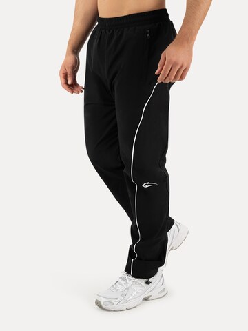 Loosefit Pantalon de sport Smilodox en noir
