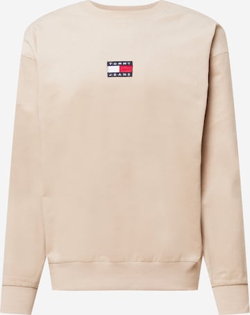 Tommy Jeans Sweatshirt 'Corduroy' in Beige: front