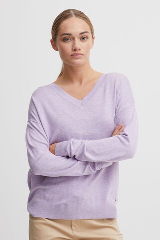 Oxmo Sweater in Purple: front