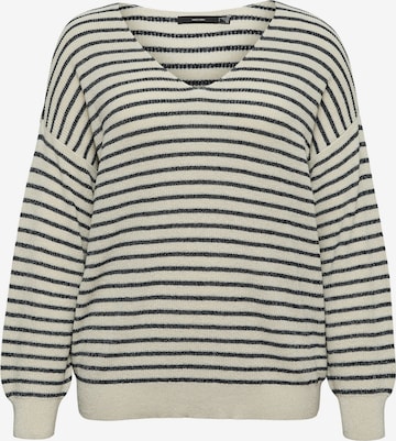 smėlio Vero Moda Curve Megztinis 'VMCNew Lexsun': priekis