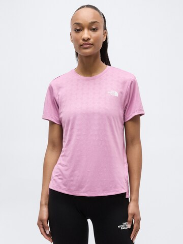 T-shirt fonctionnel 'FLEX' THE NORTH FACE en violet : devant