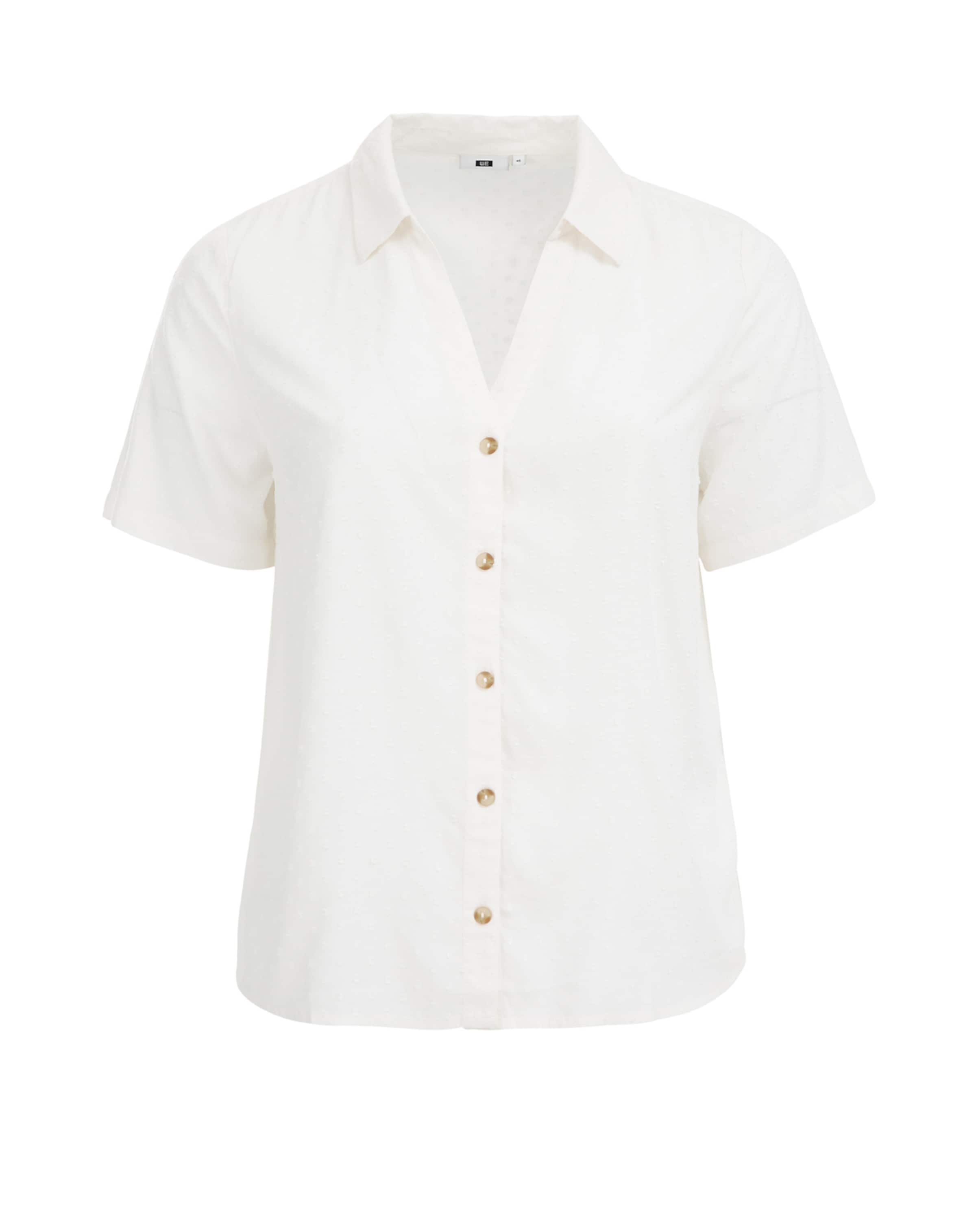 WE Fashion Блуза в бяло: отпред