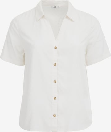 Chemisier WE Fashion en blanc : devant