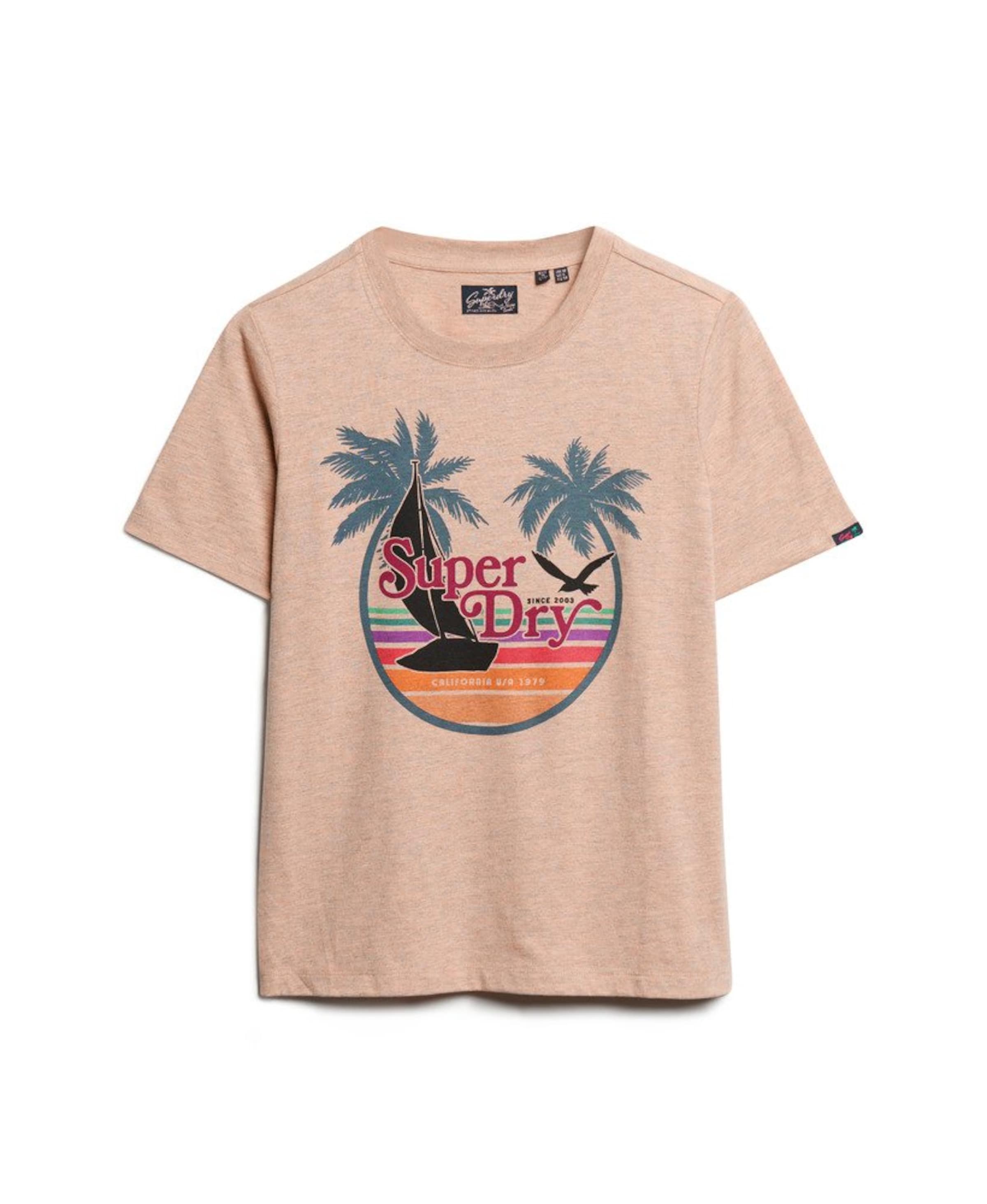 Superdry Tričko – pink: přední strana