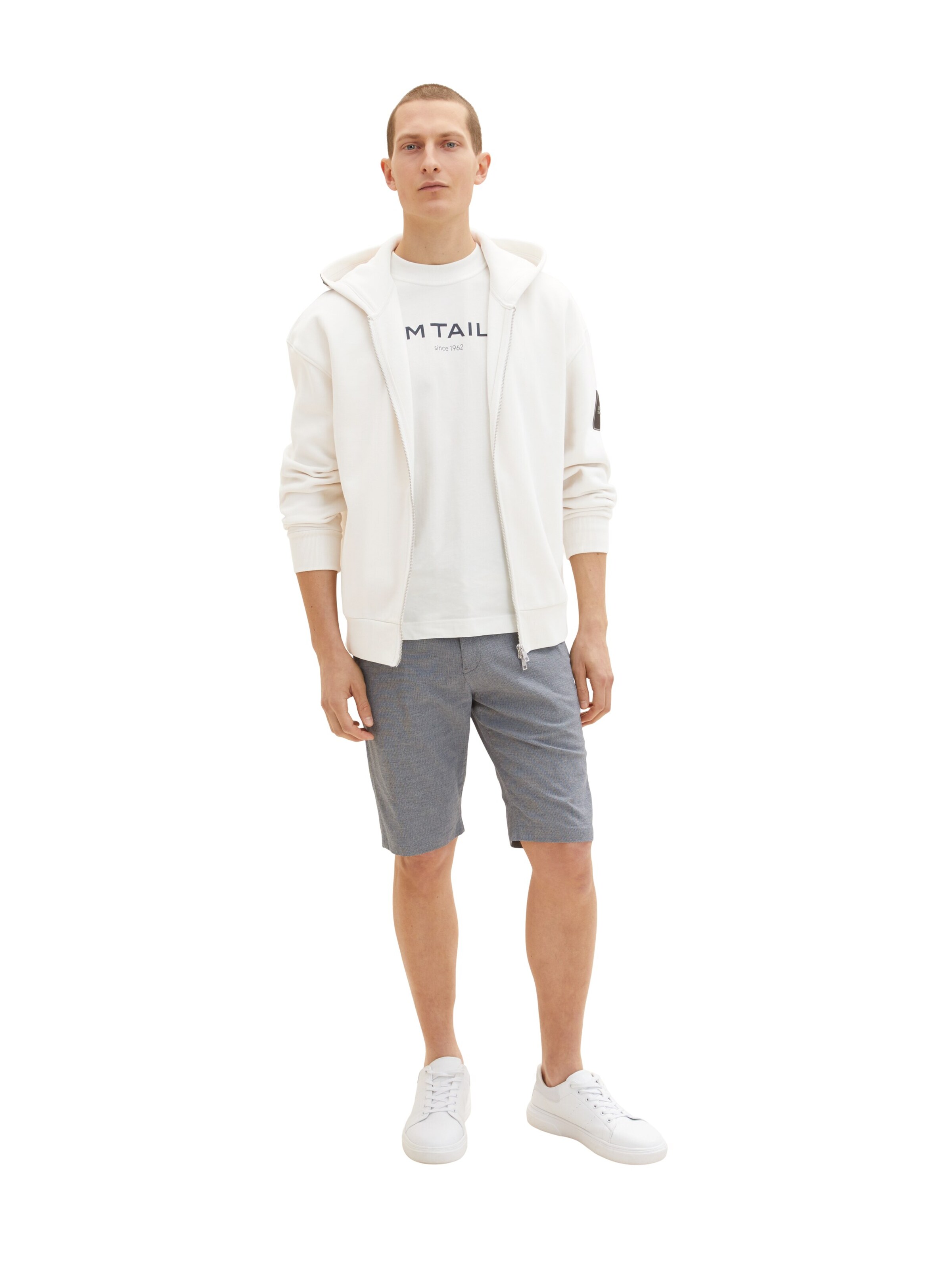 TOM TAILOR Slimfit Chino in Grijs