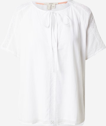 ESPRIT Blouse in Wit: voorkant