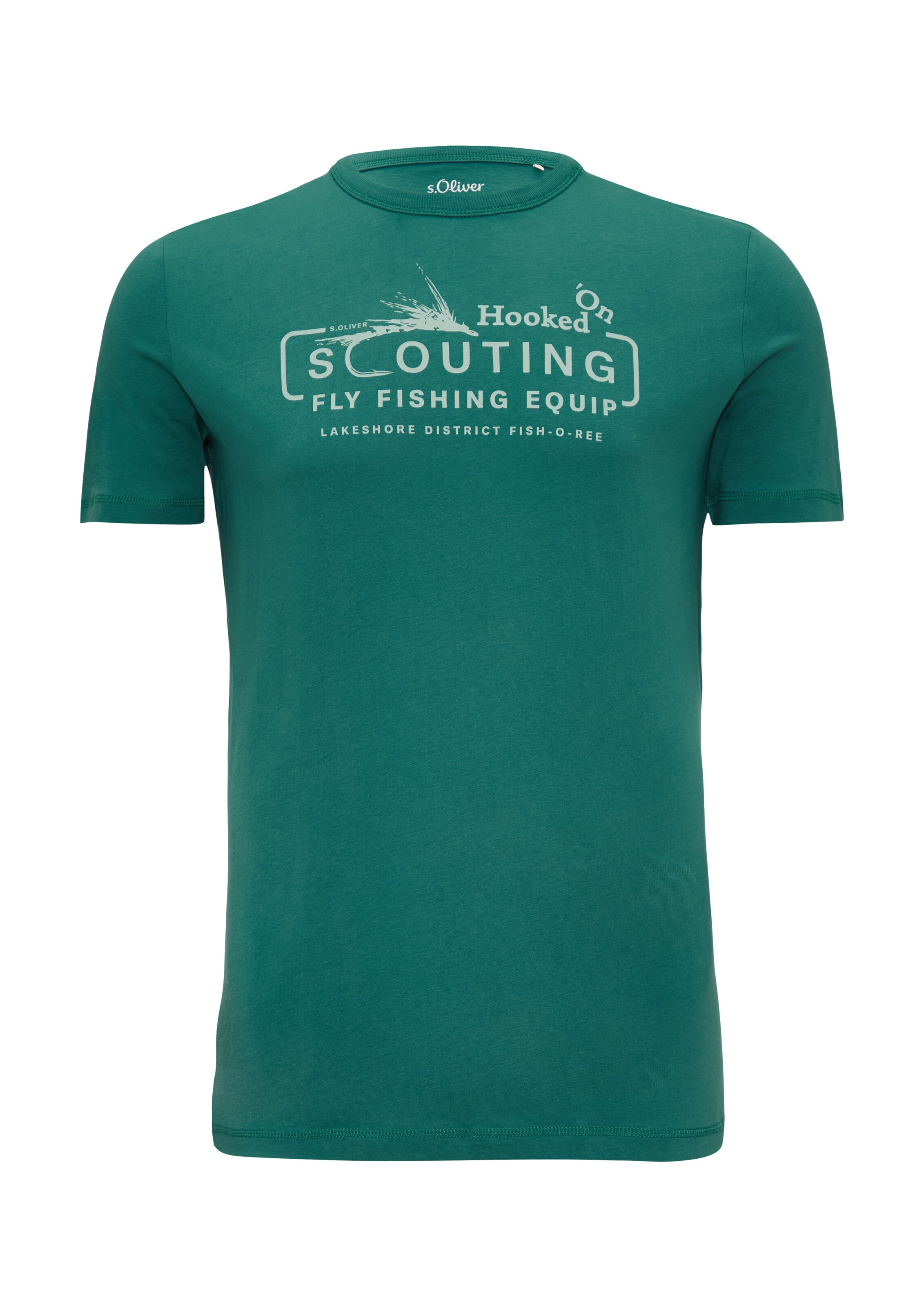 s.Oliver Men Tall Sizes Shirt in Grün: Vorderseite