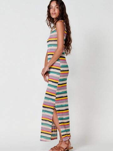 KOROSHI Knit dress in Mixed colours