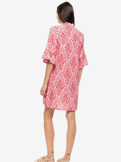 Pink Label Sommerkjole 'BEACHWEAR RED PAISLEY' i 38 i pink, Produktvisning